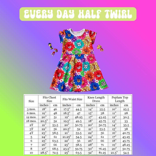 Neon Gummy Bear - Peplum + Bikers Set