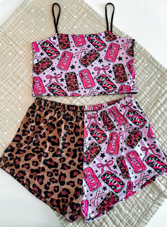 RTS/Secondhand - ADULT XL Crop Cami + Breezy Shorts