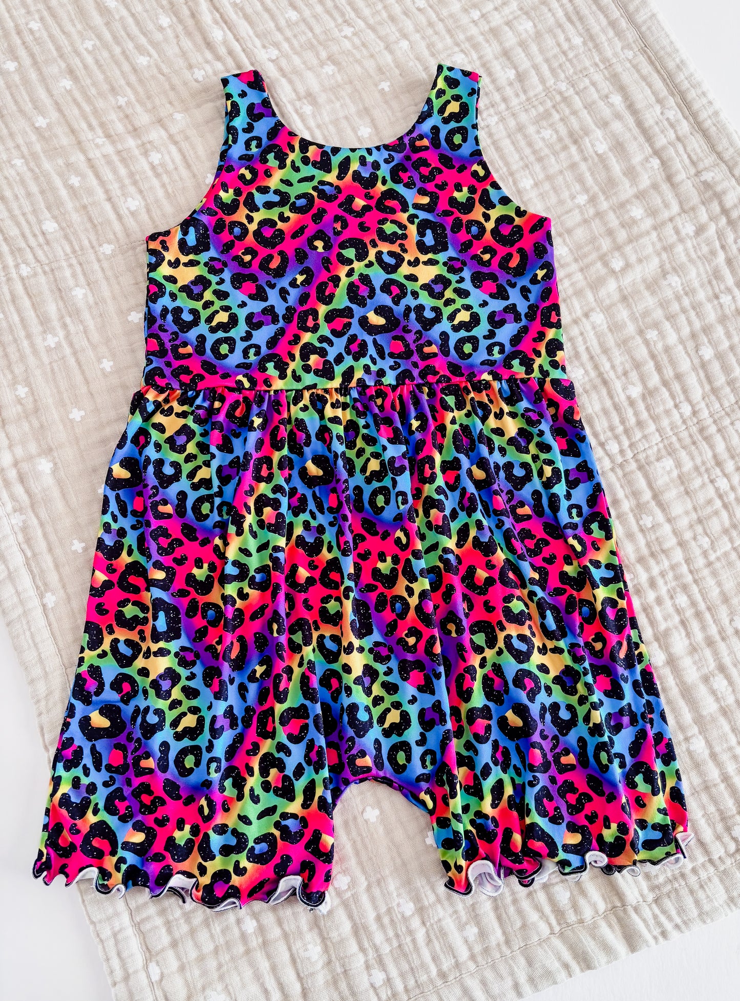 Neon Cheetah - Magnolia Shorts Romper