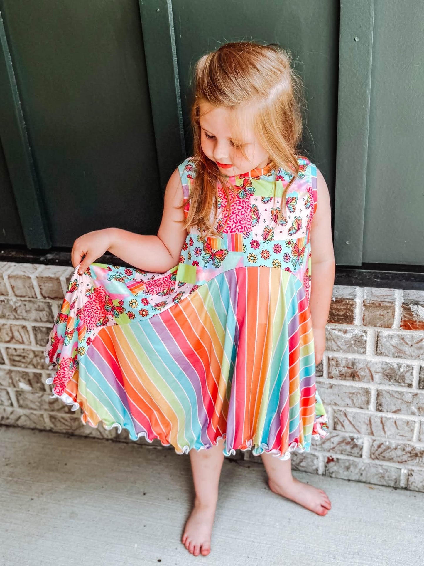 Butterfly Rainbow - Auden Dress