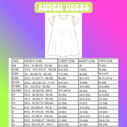 Butterfly Rainbow - Auden Dress
