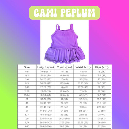 Axolotl Snacks - Cami Peplum + Bikers