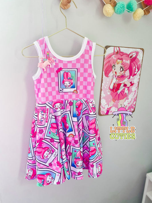 Pink Bunny - Panel Dress