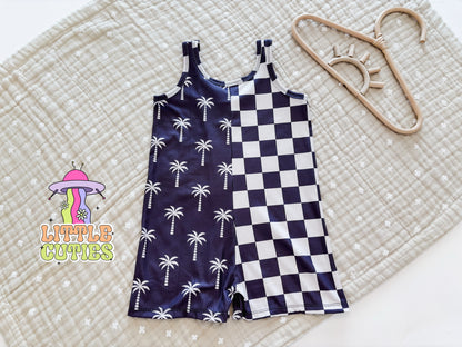 Colorblock Palms - Sunny Romper
