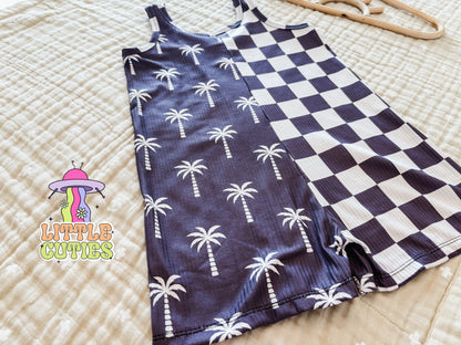 Colorblock Palms - Sunny Romper