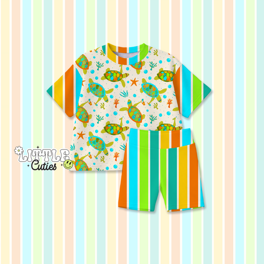 Green Turtles - Comfy Set (bikers)