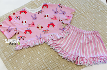 Circus - James Ruffle Tee + Lark Ruffle Shorts