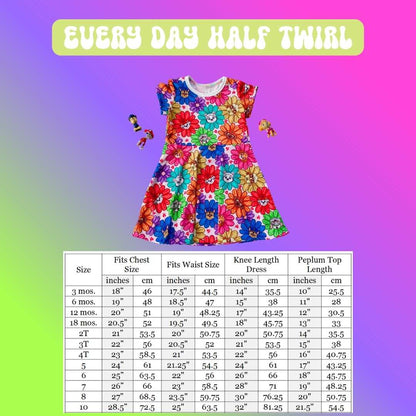 Neon Gummy Bear - Peplum + Bikers Set