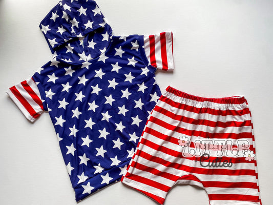 Patriotic Slouchy Saturday Set