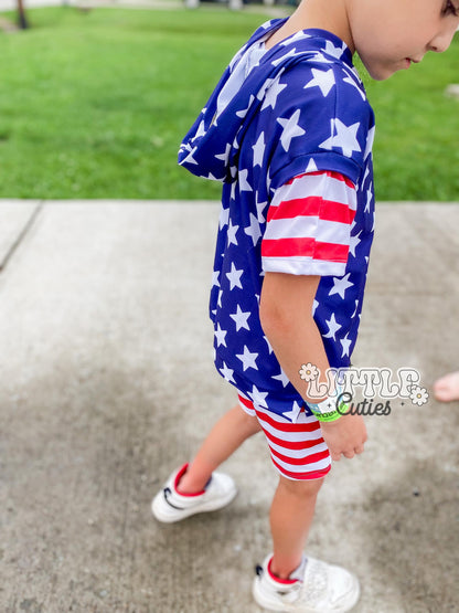 Patriotic Slouchy Saturday Set