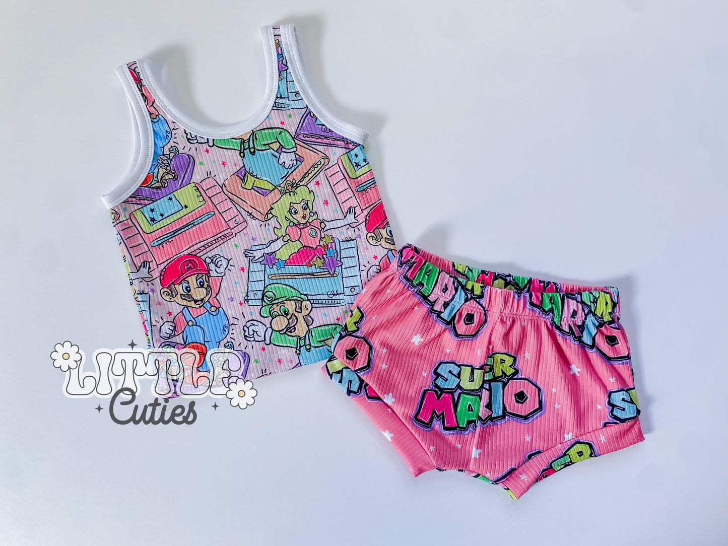 Pink Gamer - Cami + Shorties Set