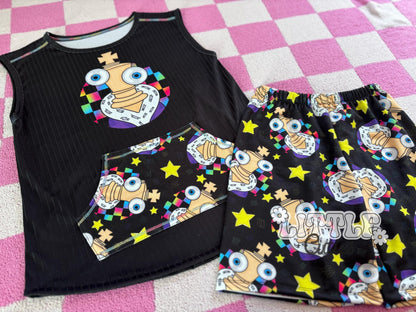 TADC King - Baggy Tank + Boy Shorts Set