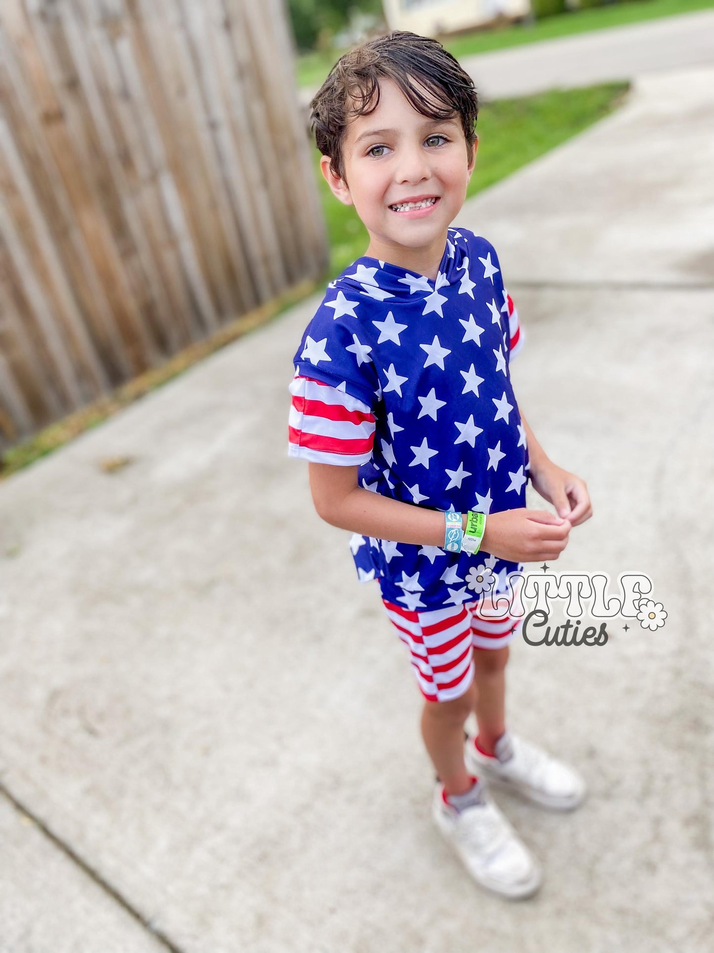 Patriotic Slouchy Saturday Set