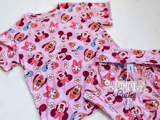 Pink Mouse Gang - Drop Tee + Lounge Shorties