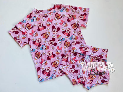 Pink Mouse Gang - Drop Tee + Lounge Shorties
