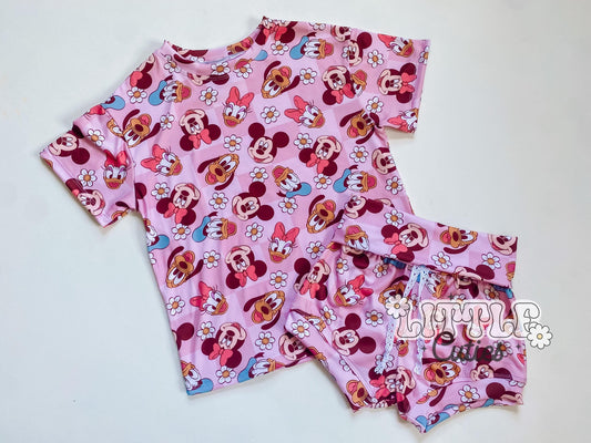Pink Mouse Gang - Drop Tee + Lounge Shorties