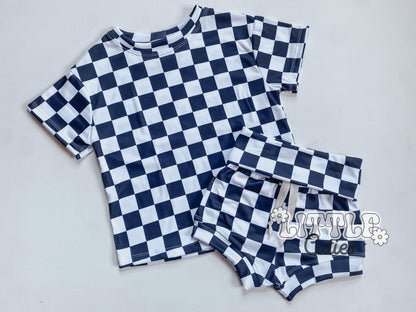 BW Checks - Drop Tee + Lounge Shorties