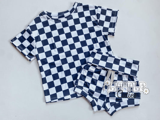 BW Checks - Drop Tee + Lounge Shorties